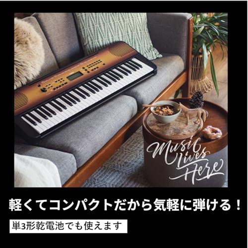 ヤマハ ポータブルキーボード 61鍵盤 メイプル調 PSR-E360MA 便利な