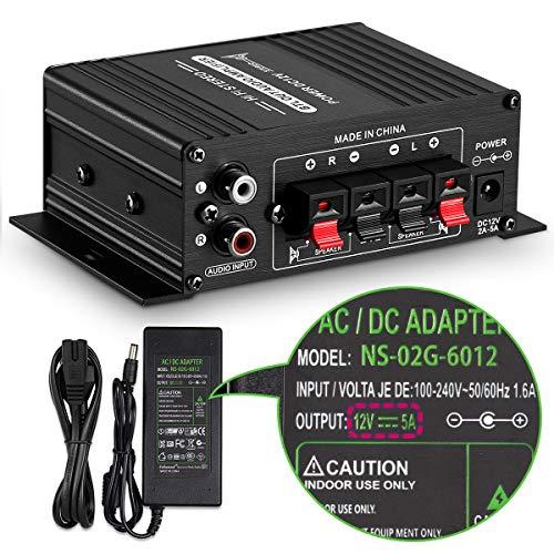 AK-170 ステレオ オートバイ デジタルパワーアンプ 小型12V デジタル