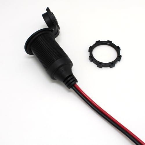 Kaito Denshi海渡電子 シガーソケット メス 蓋付き 2分岐 切りっぱなし