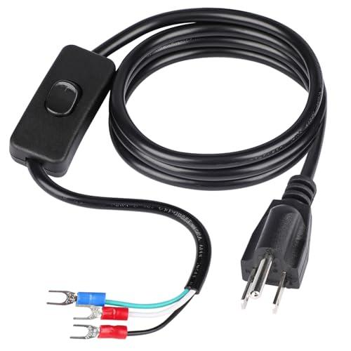 DROKING 電源コード 取り換え用コード 18AWG/0.82? 電流7A 3ピンプラグ