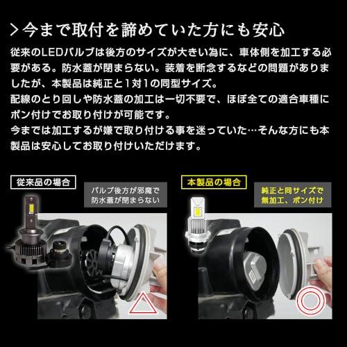 信玄 兜 kabuto 純正HIDをLEDヘッドライトに 純正交換 D4S 6000K 両灯
