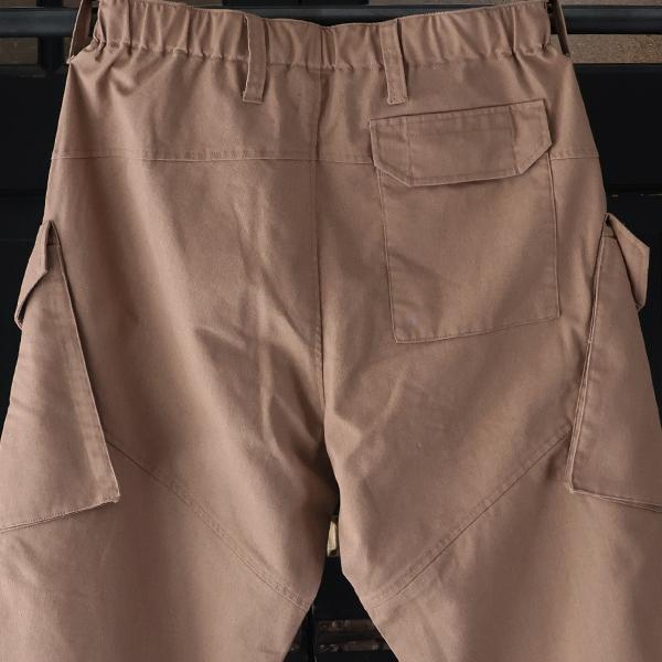 【上品で大人気♪】オーディエンス Audience  綿麻ビンテージキャンバス ROYAL NAVY コンバットカーゴ イージーパンツ（Greige/Olive）メンズM
