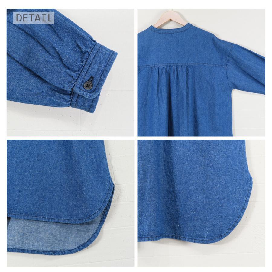 Bliss bunch（ブリスバンチ） SALE デニムフリルブラウス ライトオンス