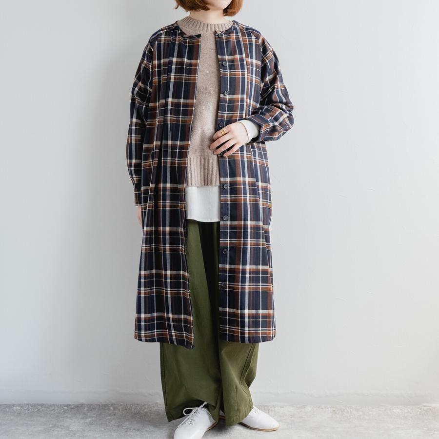 未使用　21aw　noir kei ninomiya　チェック コートワンピース capri（カプリ） SALE ワンピース M.M.O. チェック比翼コート