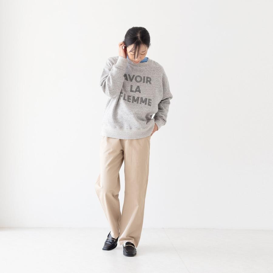 SALE スウェット le vent souffle ルヴァンスフル 裏微起毛クルー