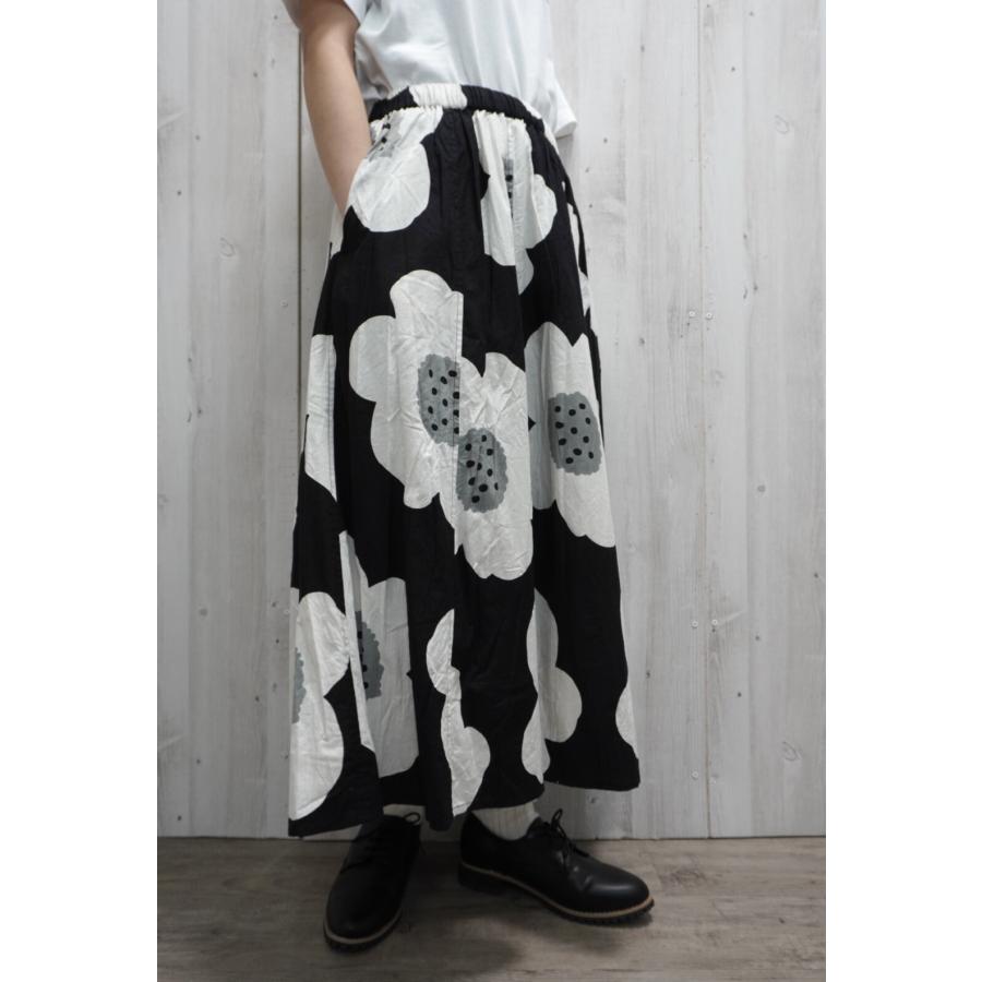 fu-dueka::（エーカ） SALE プリントスカート シーチング大花プリント