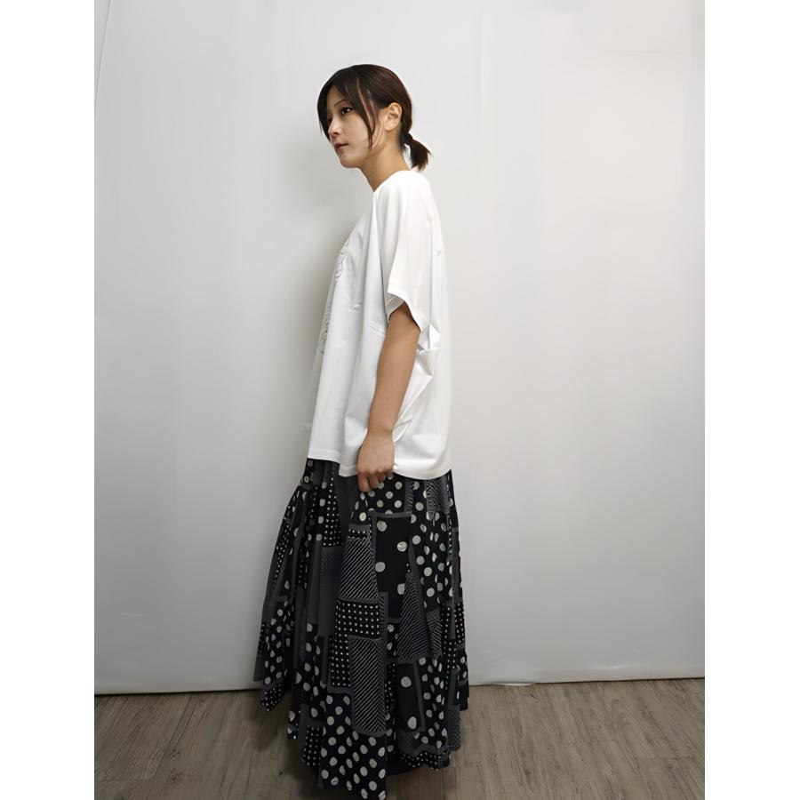 fu-dueka::（エーカ） SALE ワイドTシャツ 良質天竺 変形ワイドTシャツ 
