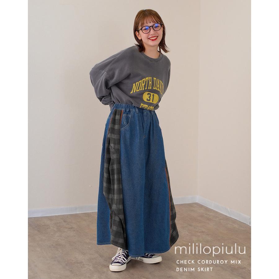 REEF SALE デニムスカート mililopiulu ミリロピュール チェック REEF SALE デニムスカート mililopiulu ミリロピュール チェック