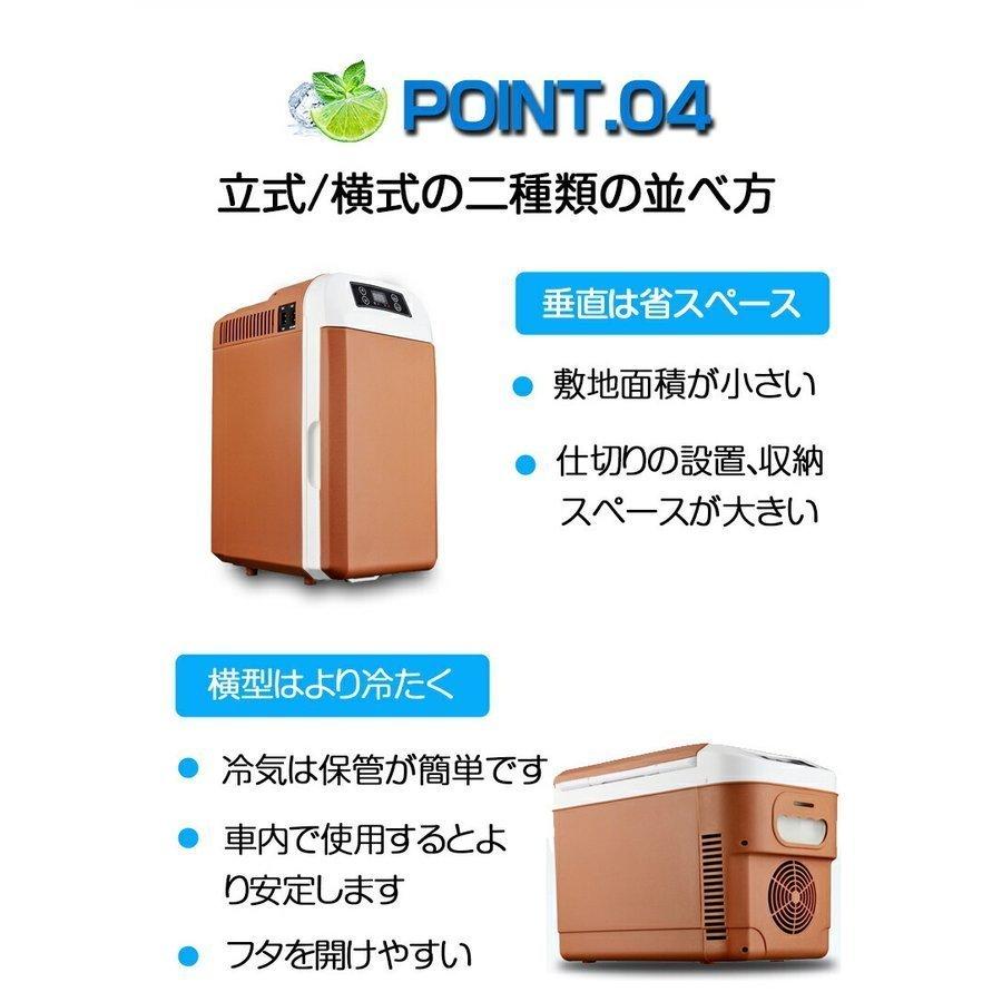 車載冷蔵庫 8L ポータブル冷凍/冷蔵庫 -10℃〜65℃設定可能 車載＆家庭