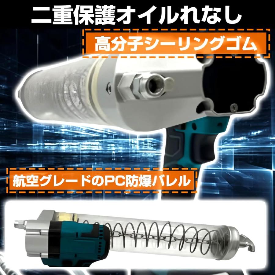 コードレスグリースガン電気グリースガン 5000-9000PSI高圧 コードレスグリースガン電気グリースガン 5000-9000PSI高圧