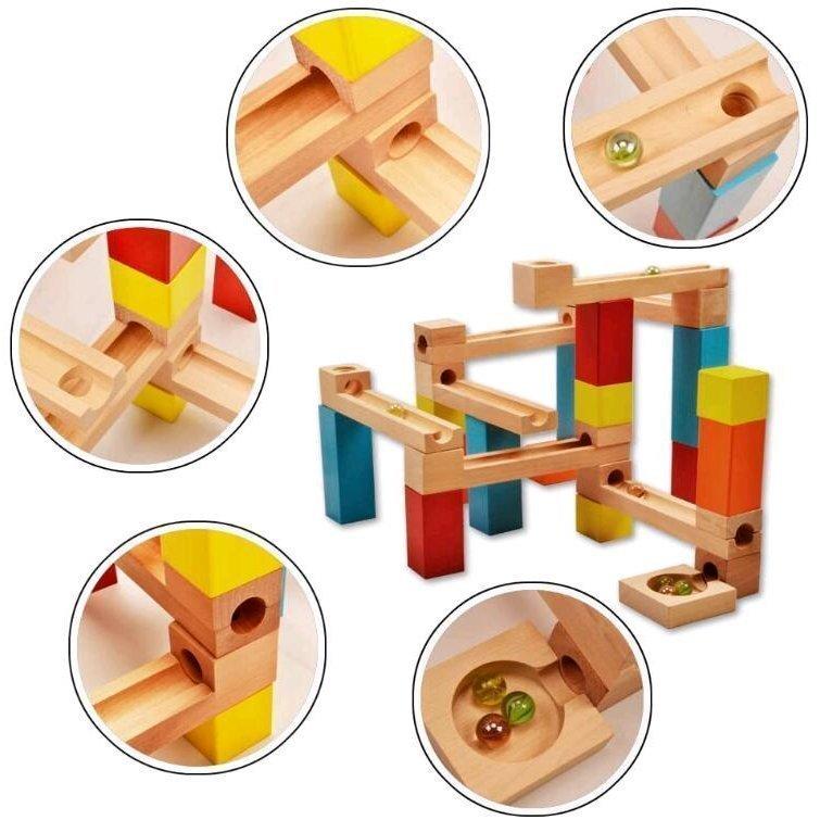 積み木 おもちゃ 知育玩具 玉転がし ビーズコースター 木製おもちゃ