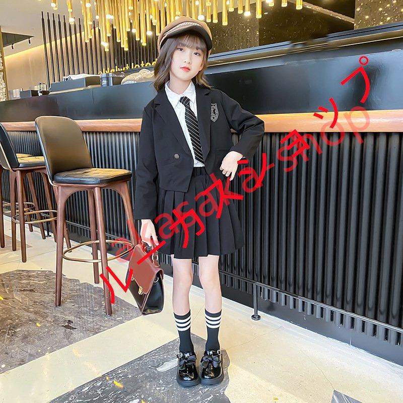 11周年記念イベントが 卒業式 子供服 女子 スーツ ジャケット 3点セット 卒服 女の子 チェック柄 プリーツスカート スクール 制服 発表会 七五三 長袖セッ 新作 1 170cm Bradsobolewski Com