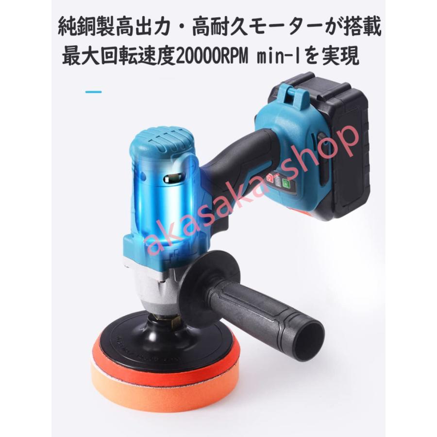 ポリッシャー 電動１台多役 車 研磨 無段変速洗車 車磨き ホイール磨き 艶出し 傷消し平型スポンジ 仕上げパフ 研磨ディスク ハンドルマキタバッテリー併用 Gj99 赤坂ショップ 通販 Yahoo ショッピング