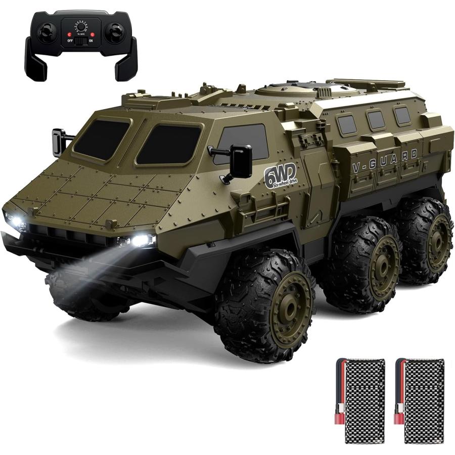 ラジコンカー ミリタリー 装甲車 6WD RTR 全地形対応 滑り止め ラジコンカー ミリタリー 装甲車 6WD RTR 全地形対応 滑り止め