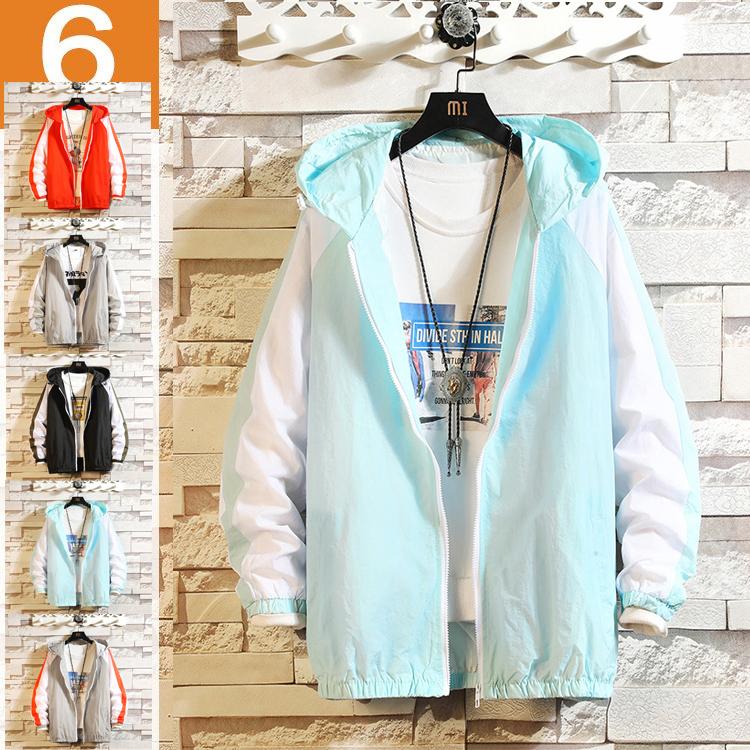 マウンテンパーカー メンズ 春コーデ 春服 春夏 ライトアウター 薄手 ジップアップ 日焼け防止 Uvカット 即日出荷