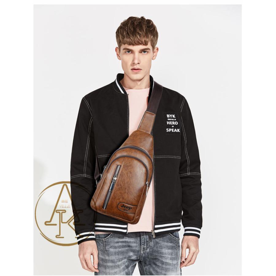 ボディバッグ メンズバッグ 本革 レトロ風 ワンショルダー 斜め掛け 軽量 男女兼用 自転車バッグ 代 30代 40代 鞄 かばん 耐摩設計 He5606 赤坂ville 通販 Yahoo ショッピング