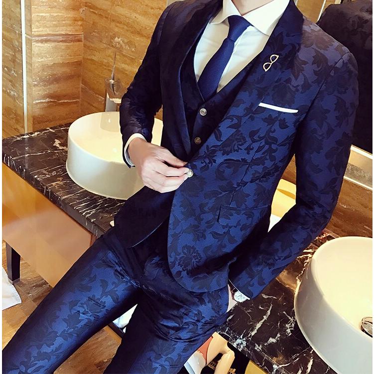 品数豊富 スーツセット 3点セット ビジネススーツ花柄 スリーピーススーツ メンズ テーラードジャケット Madmex Co Nz