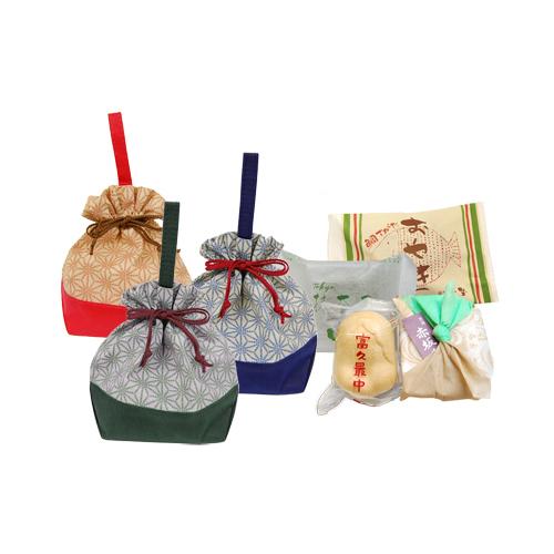 詰合せ 赤坂巾着 4個入巾着 【赤】 お手頃セット : 赤坂青野ヤフー店