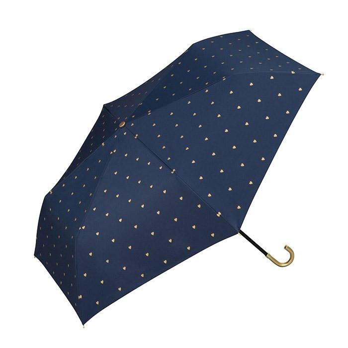 Wpc. 遮光ゴールドプチハート 折りたたみ傘 日傘 晴雨兼用 遮熱