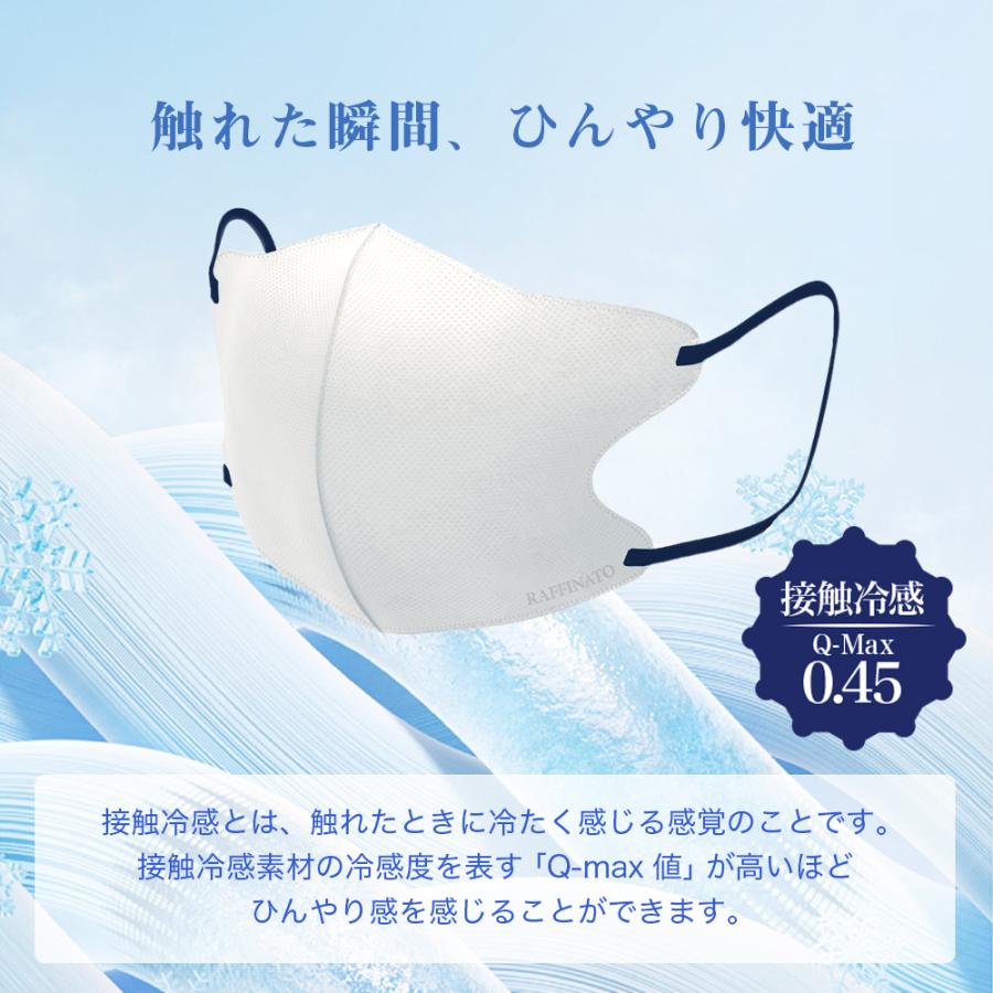 冷感】弓型 バイカラー不織布 3D立体マスク 20枚入【箱入】【 AKAC