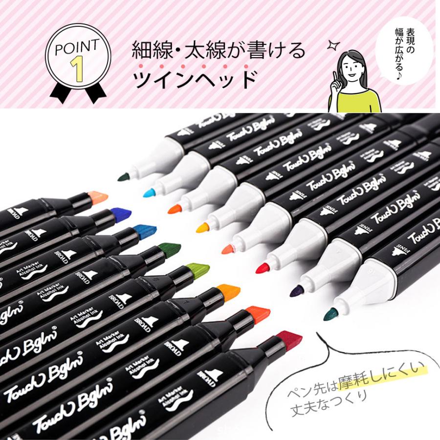 イラスト マーカーペン【80色】 Amazon | イラストマーカーペン セット 80色80本 アートマーカー