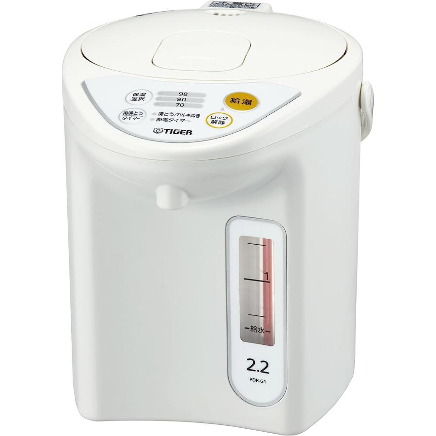 PDR-G221-W タイガー 魔法瓶 マイコン 電気 ポット 2.2L ホワイト