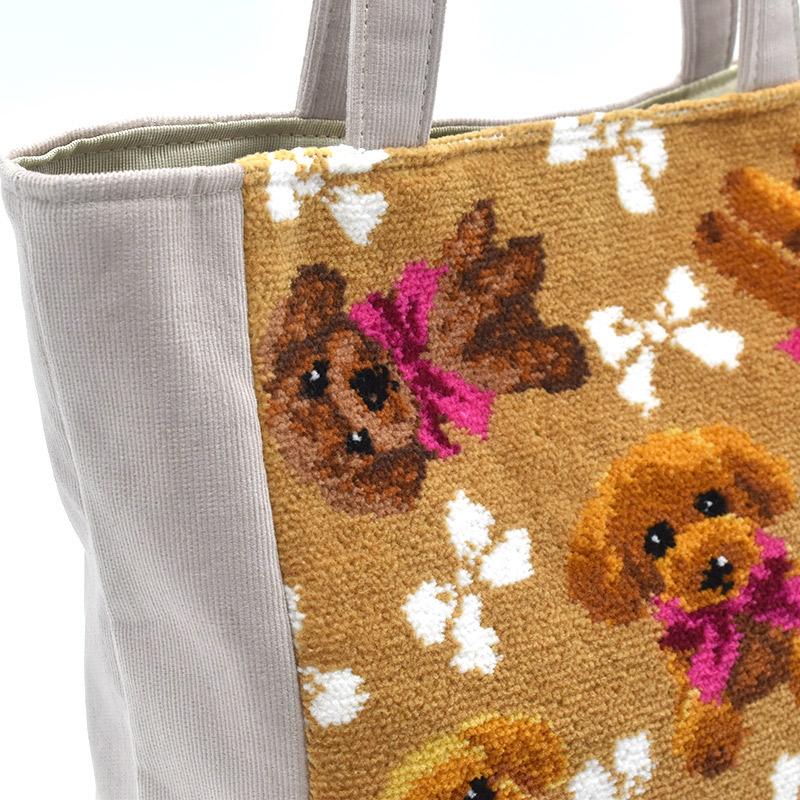 カートバッグ　トイプードル　ハンドメイド品。tsugumi カートバッグ トイプードル ハンドメイド品。tsugumi様専用