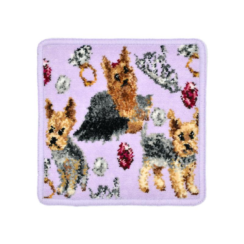 ゆみ　ハンカチ　ヨーキーちゃん柄 Enjeau ハンカチ プレゼント 女性 実用的 ブランド タオル