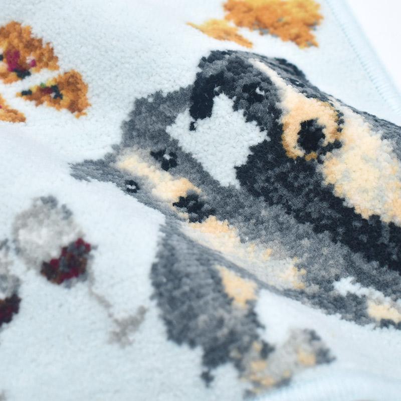 Enjeau（アーンジョー） 日本製ハンカチ タオル イタリアングレー