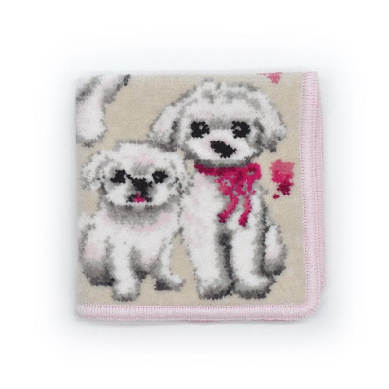 Enjeau（アーンジョー） 日本製ハンカチ タオル マルチーズ マルペキ