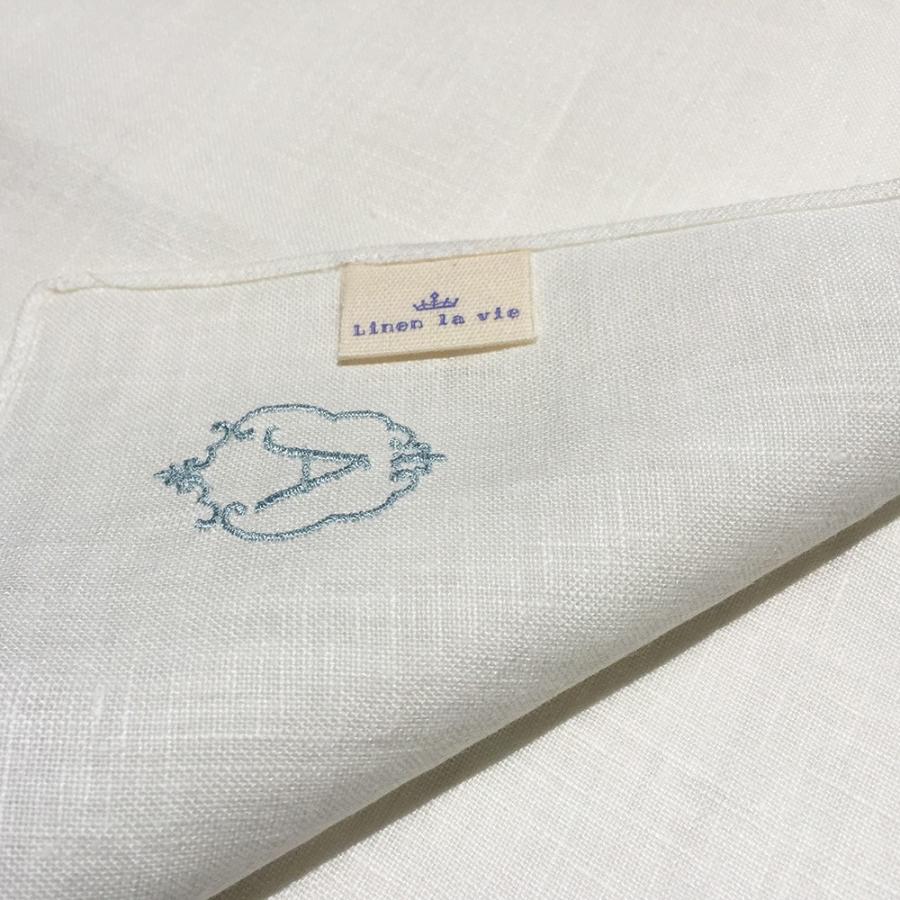 イニシャル ハンカチ リネン プレゼント 日本製 ギフト ネコポス便100円 選べるイニシャル刺繍 麻100 リネンラヴィ アーンジョー 結婚祝 ブライダル 62 842 51 11 日本製シェニール織のアーンジョー 通販 Yahoo ショッピング