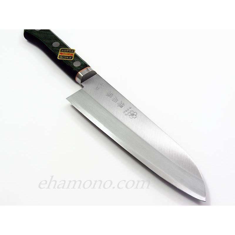 堺石藤 青鋼本割込 三徳包丁 ツバ付 : ehamono Yahoo!店 - 通販
