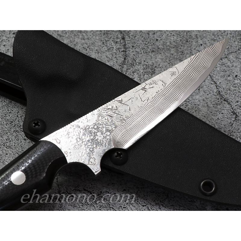 越前鍛冶・片山雄太作 【鶚（みさご）】 V金10号ダマスカス : ehamono