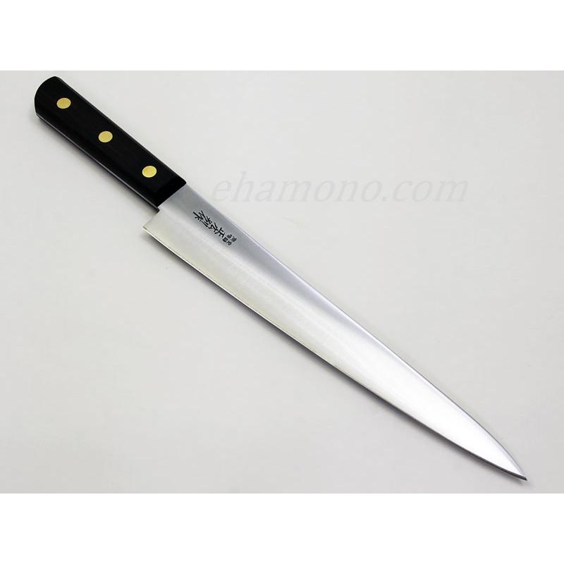正広作 牛刀 1119日本鋼 筋引 300mm 口金付強化木柄 正広別作 筋引8寸 240mm 木柄【即日出荷品】 : ehamono Yahoo!店