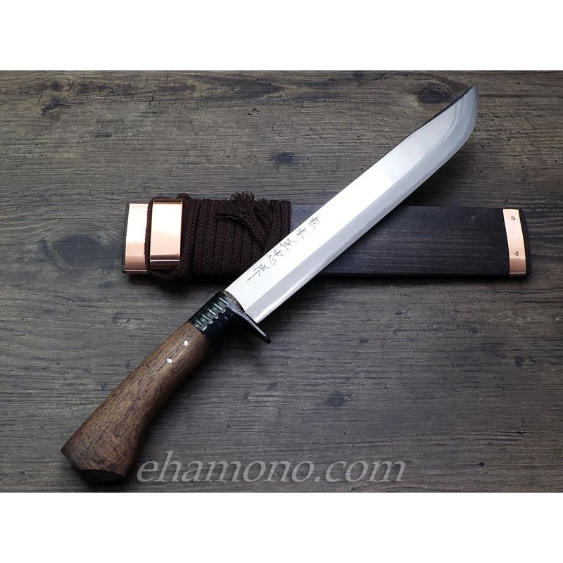 土佐鍛冶 松本正忠作 青鋼 狩猟剣鉈9寸 270 : ehamono Yahoo!店 - 通販