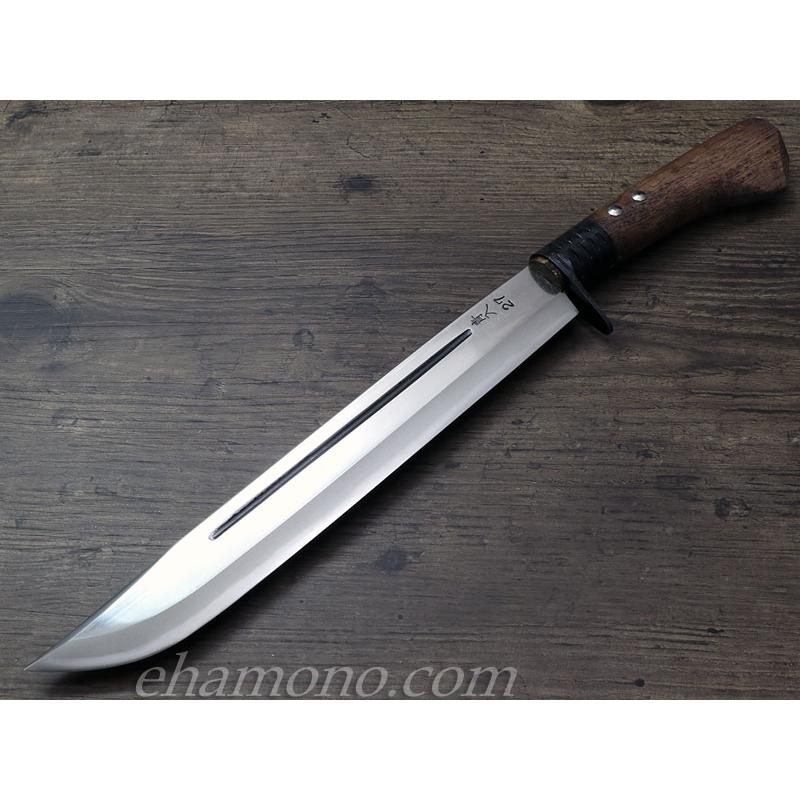 土佐鍛冶 松本正忠作 青鋼 狩猟剣鉈9寸 270 : ehamono Yahoo!店 - 通販