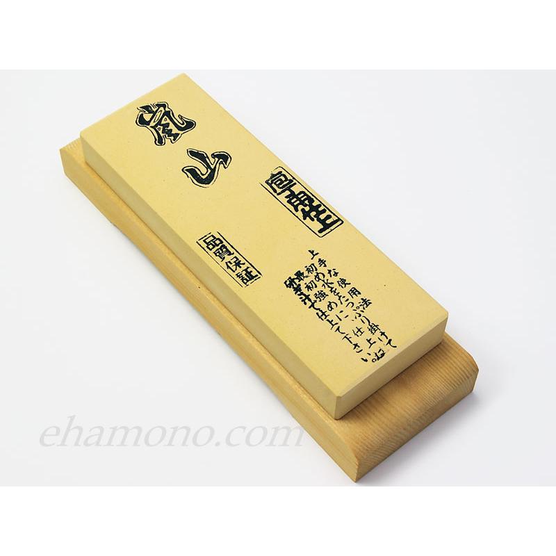 嵐山 天然合砥石粉配合 仕上げ砥石 台付（約6000番） : ehamono Yahoo