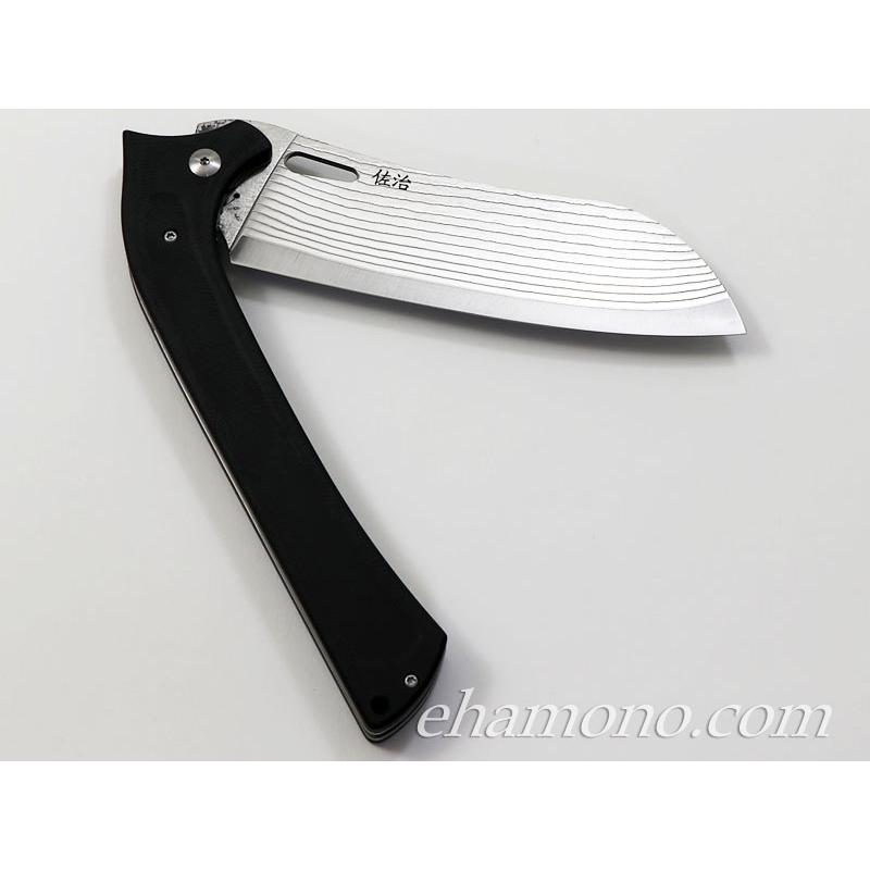 佐治武士作 R2粉末ハイス ダマスカス フォールディング三徳
