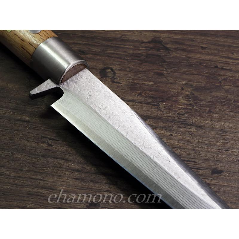 播州鍛冶・島谷秀一作【猪 剣鉈150】 V金10号ダマスカス : ehamono