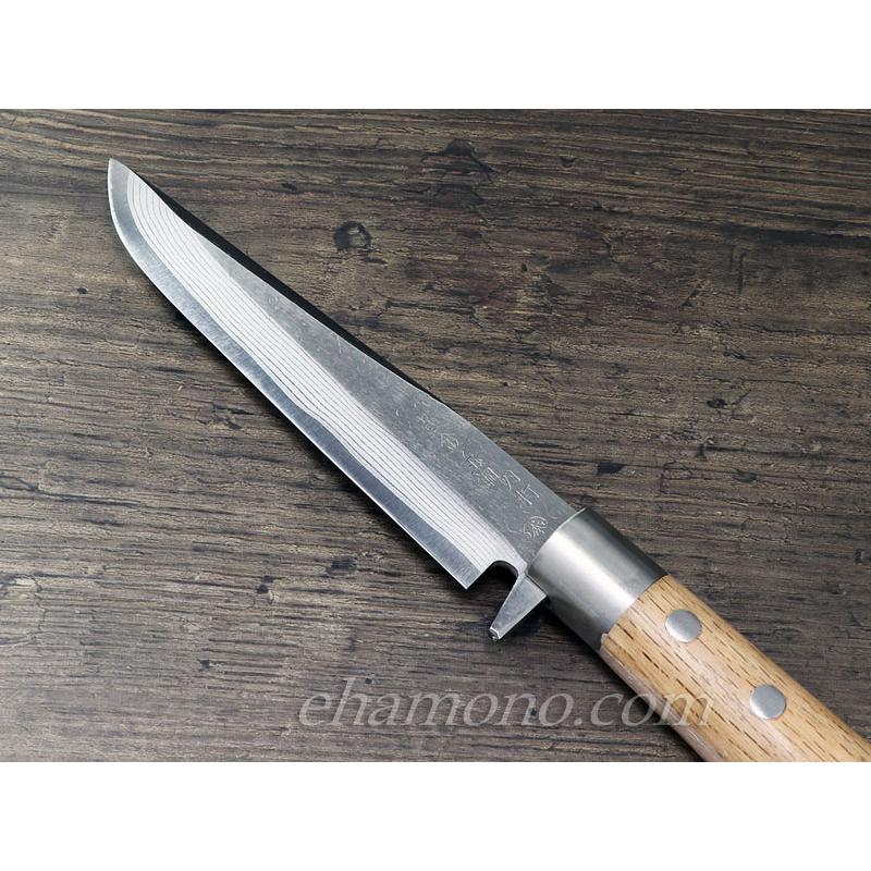 播州鍛冶・島谷秀一作【猪 剣鉈150】 V金10号ダマスカス : ehamono