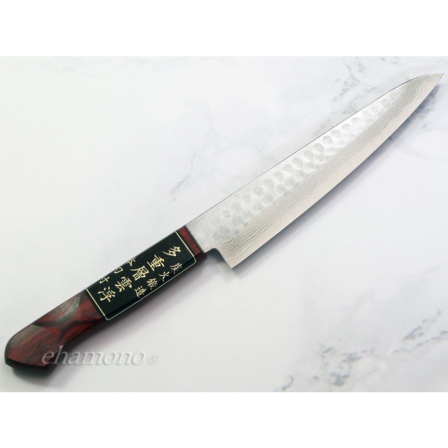 島谷秀一作 V金10号多層鋼鎚目 ペティナイフ150 : ehamono Yahoo!店