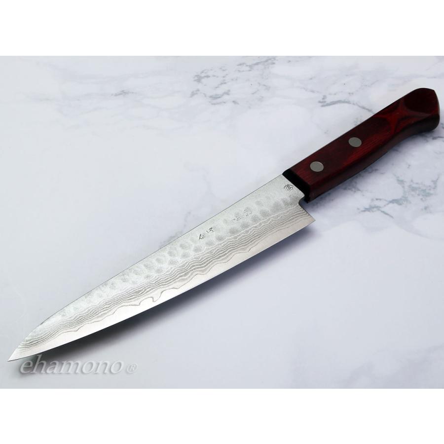 島谷秀一作 V金10号多層鋼鎚目 ペティナイフ150 : ehamono Yahoo!店