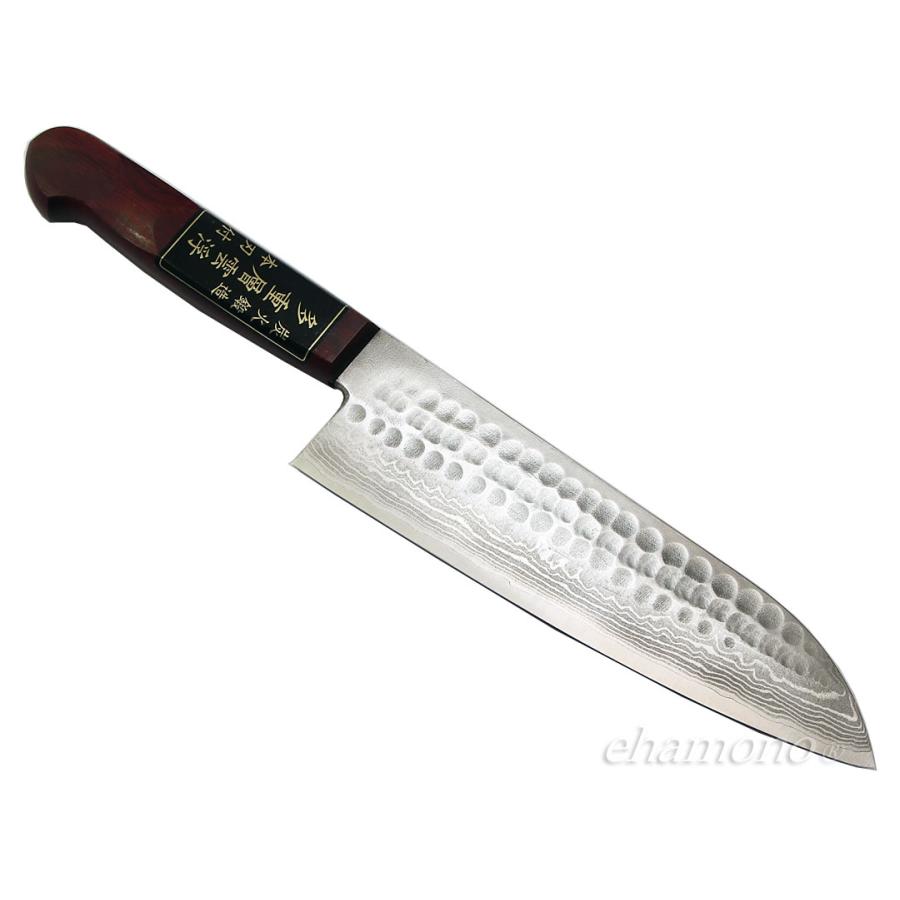 島谷秀一作 V金10号多層鋼鎚目 三徳包丁 : ehamono Yahoo!店 - 通販