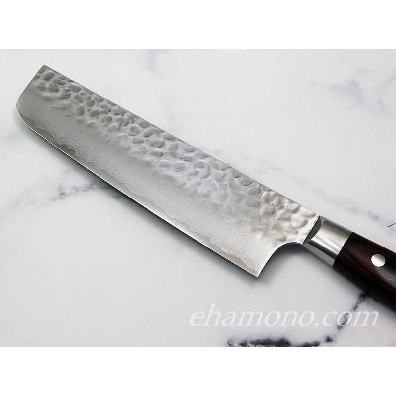 堺孝行 V金10号ダマスカス33層鎚目 菜切160 : ehamono Yahoo!店