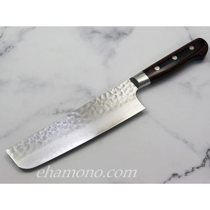 堺孝行 V金10号ダマスカス33層鎚目 菜切160 : ehamono Yahoo!店