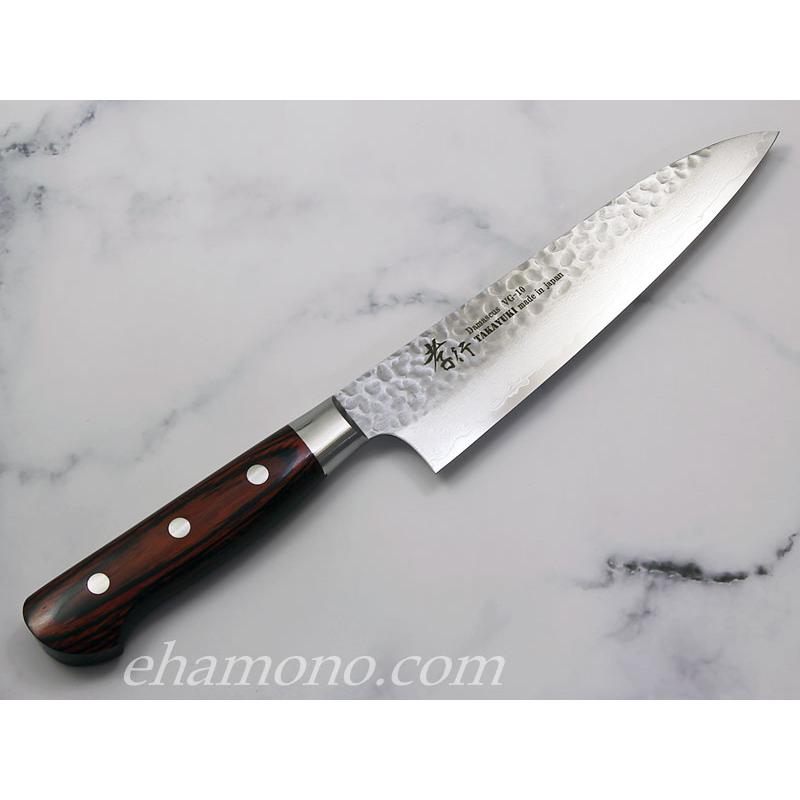 堺孝行 V金10号ダマスカス33層鎚目 牛刀180 : ehamono Yahoo!店