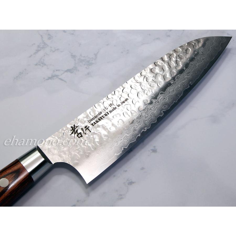 堺孝行 【再入荷！】堺孝行 33層槌目ダマスカス 三徳包丁180【即日出荷