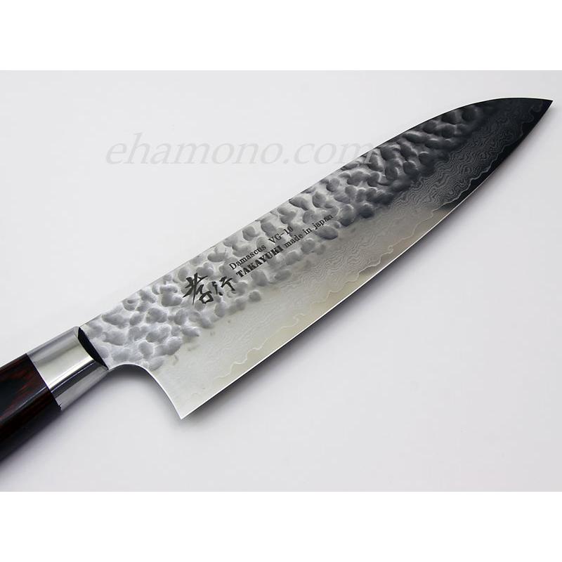 堺孝行 33層槌目ダマスカス 三徳包丁180 : ehamono Yahoo!店