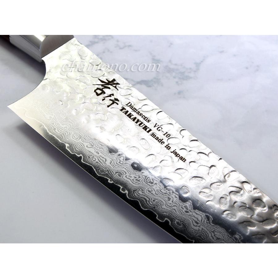 堺孝行 【再入荷！】堺孝行 33層槌目ダマスカス 三徳包丁180【即日出荷