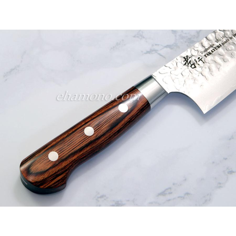 堺孝行 【再入荷！】堺孝行 33層槌目ダマスカス 三徳包丁180【即日出荷